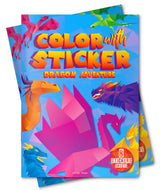 Color with Sticker - Dragon Adventure - Retail Maharaj