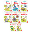 Let's Color: Copy Color Art Pack of 8 Books (Transport, Professions, Pets, Fish, Insects, Robots, Mandalas and Sports) - 3 years to 8 years - Retail Maharaj