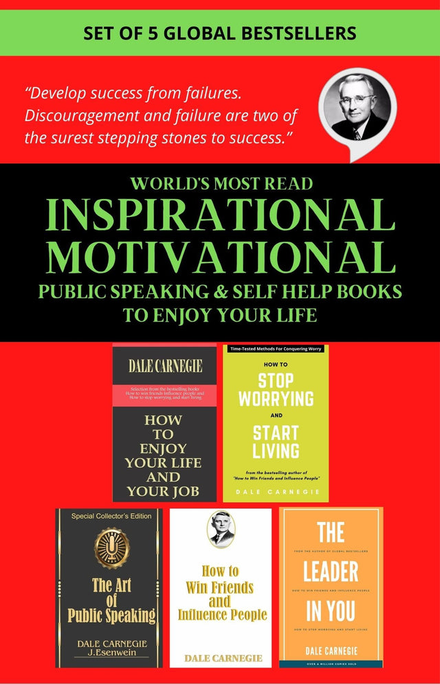 Worlds Most Reading Inspirational Motivational Public Speaking & Self Help Books to Enjoy your Life -Set of 5 Books|Worlds Greatest Pack for Personal Growth, - Retail Maharaj