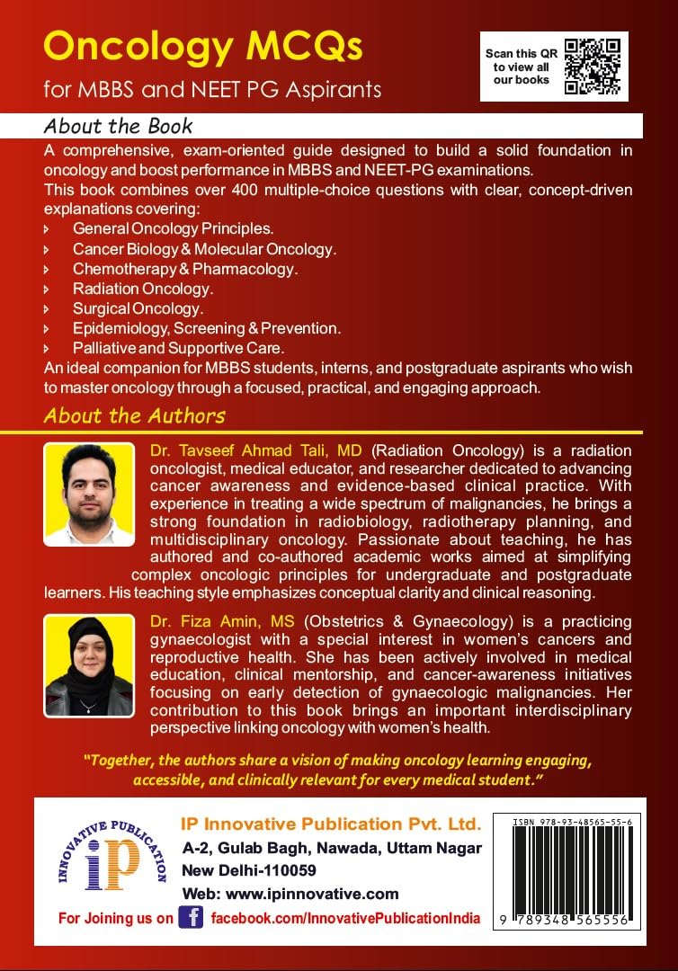 Oncology MCQs for the MBBS and NEET-PG Aspirants (First Edition, 2025) - Retail Maharaj