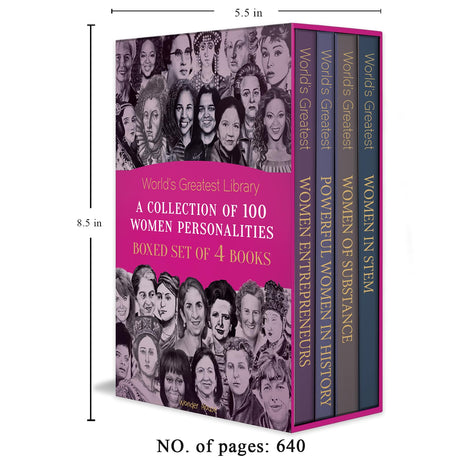 World’s Greatest Library- A Collection of 100 Women Personalities (Boxed Set of 4 books) - Retail Maharaj