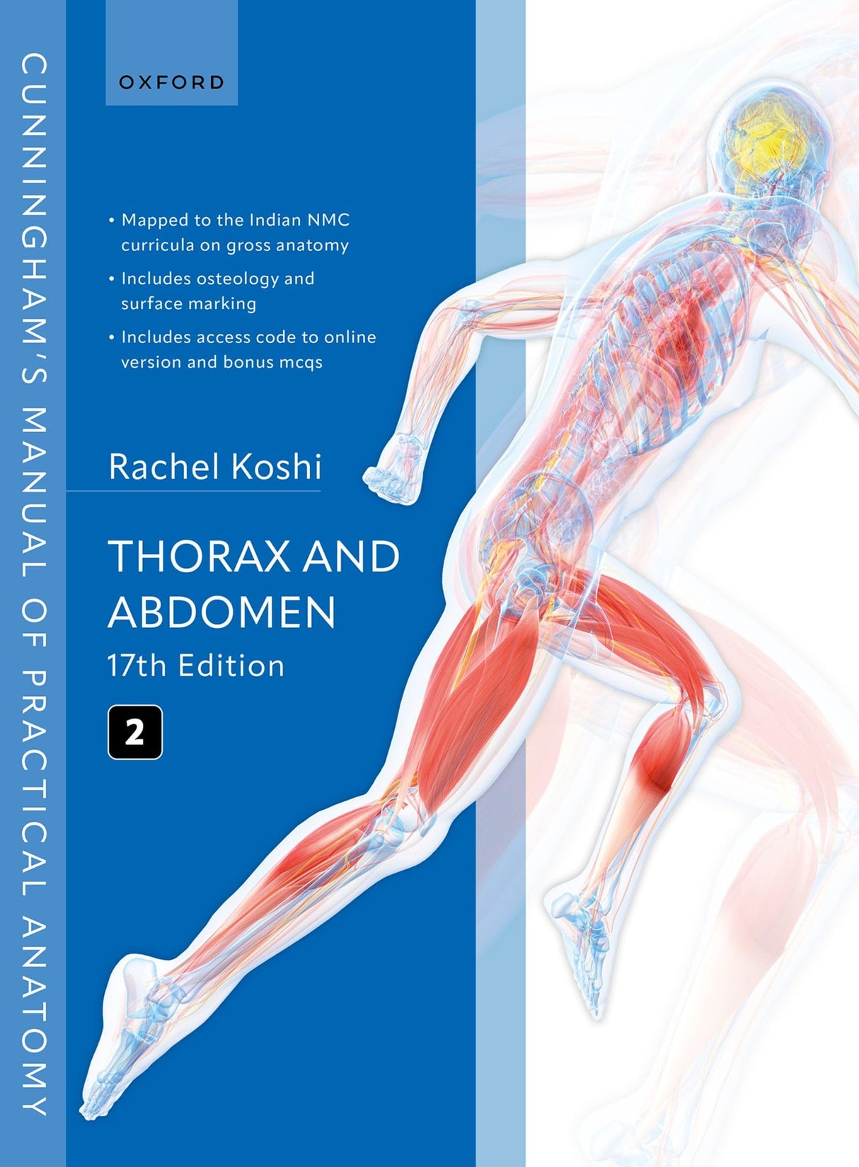 CUNNINGHAM'S MANUAL OF PRACTICAL ANATOMY VOL 2 17E: Thorax and Abdomen - Retail Maharaj