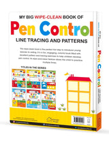 My Big Wipe And Clean Book of Pen Control for Kids : Line Tracing And Patterns - Retail Maharaj