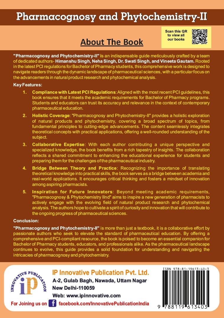 Pharmacognosy and Phytochemistry-II - Retail Maharaj
