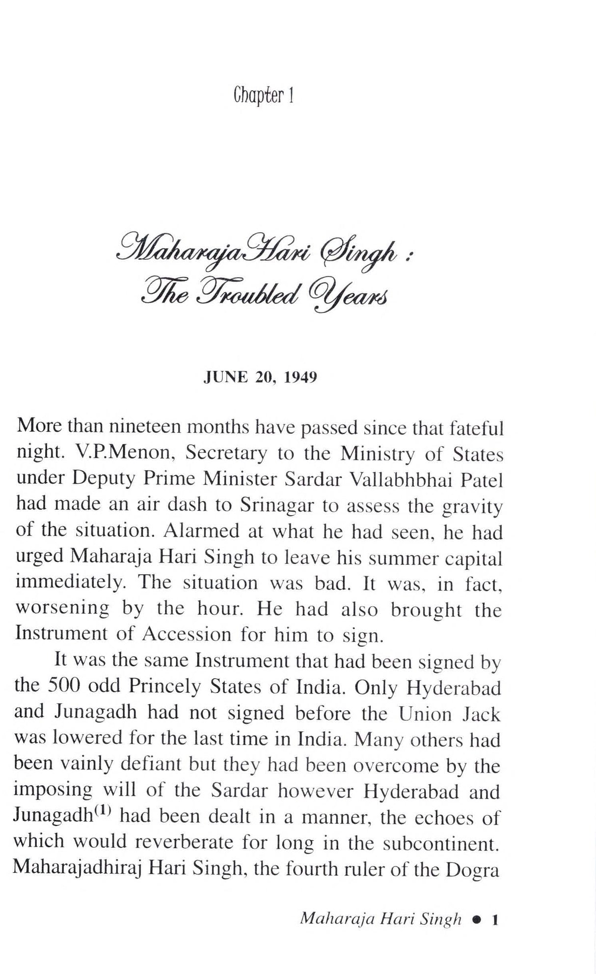 Maharaja Hari Singh: The Troubled Years - Retail Maharaj