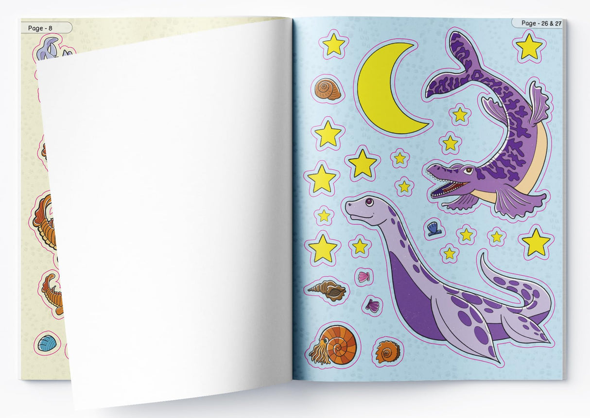 Jurassic Joyride Dinosaur Sticker Activity Book For Kids - Retail Maharaj