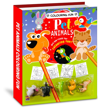 A Colouring Book Fun Pet Animals - Coloring Activity Book for Creative Kids - For 6 to 8 Years Old Kids: A Colouring Book of Fun and Pet Animals Art Book for Kids - Retail Maharaj