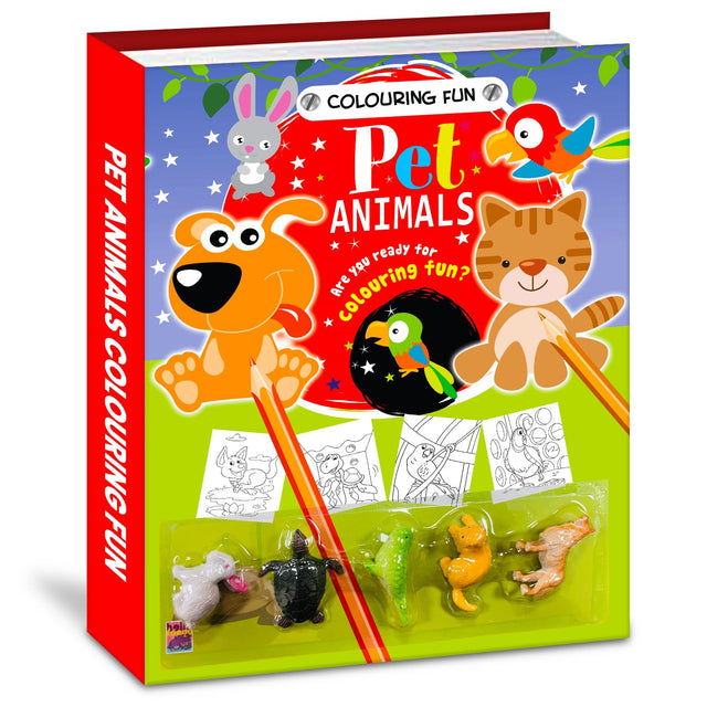 A Colouring Book Fun Pet Animals - Coloring Activity Book for Creative Kids - For 6 to 8 Years Old Kids: A Colouring Book of Fun and Pet Animals Art Book for Kids - Retail Maharaj