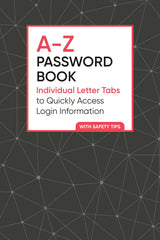 A-Z Password Book: Individual Letter Tabs to Quickly Access Login Information - Retail Maharaj