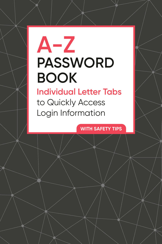 A-Z Password Book: Individual Letter Tabs to Quickly Access Login Information - Retail Maharaj