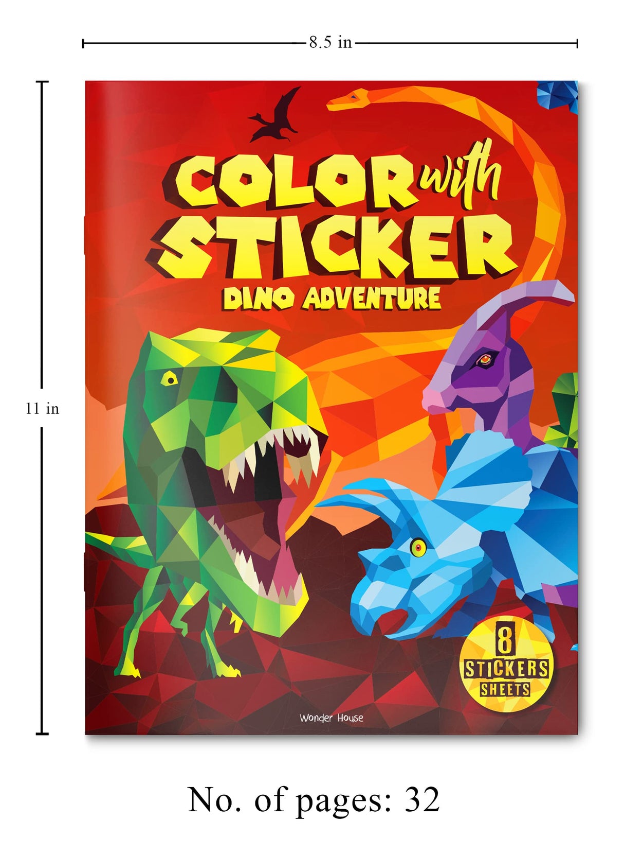 Color with Sticker - Dino Adventure - Retail Maharaj