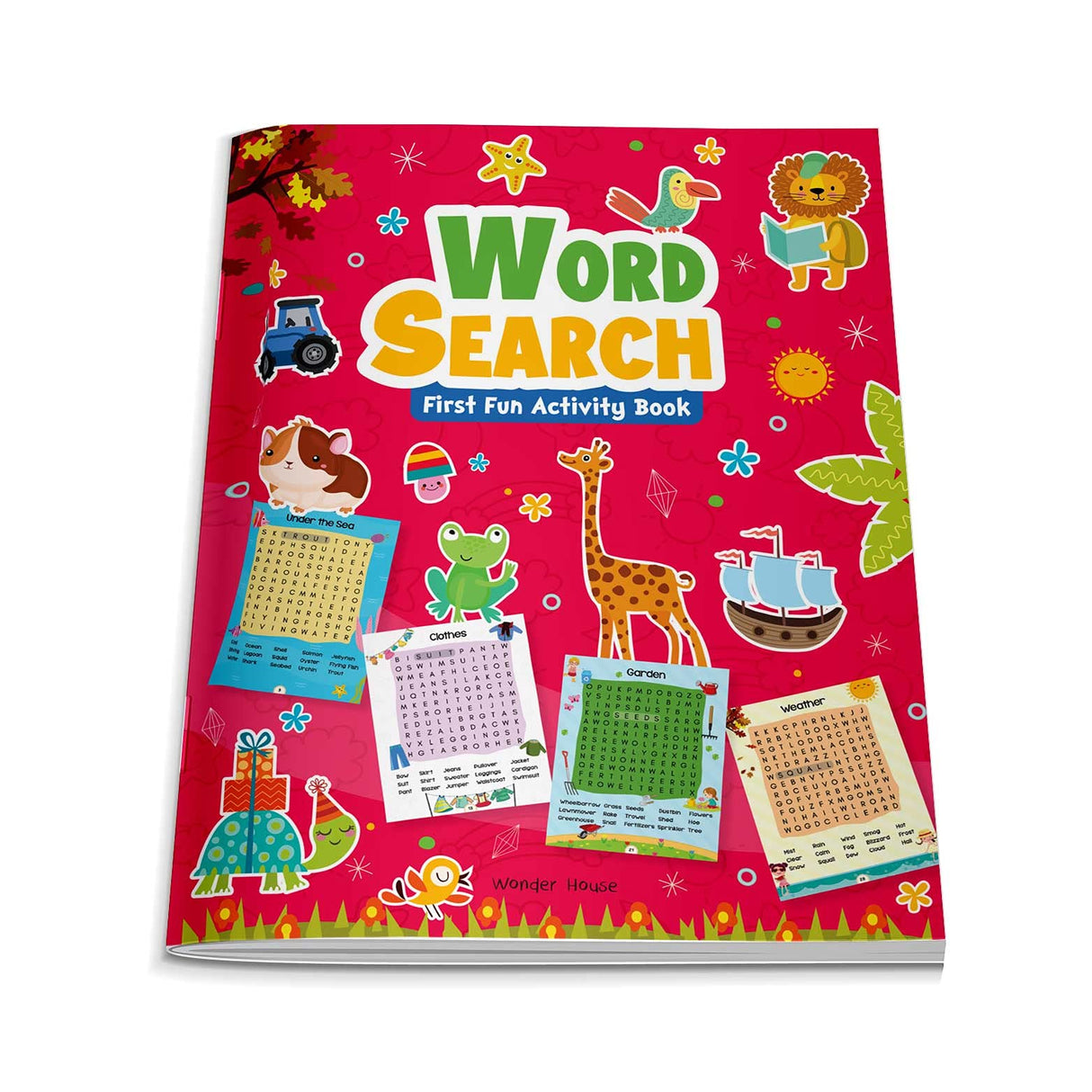 Word Search: First Fun Activity Book for Kids | Beginner Puzzles to Build Vocabulary | Ages 4–7 | 2+ Hours of Interactive Learning - Retail Maharaj