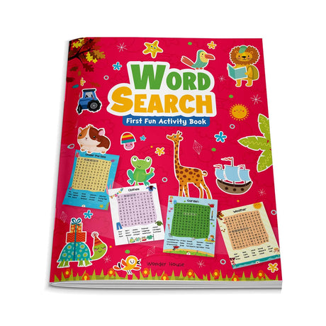 Word Search: First Fun Activity Book for Kids | Beginner Puzzles to Build Vocabulary | Ages 4–7 | 2+ Hours of Interactive Learning - Retail Maharaj