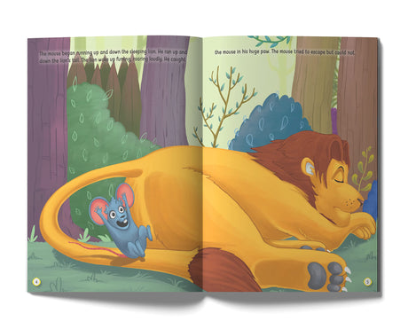 The Lion and the Mouse - Illustrated Moral Story for Children - Retail Maharaj