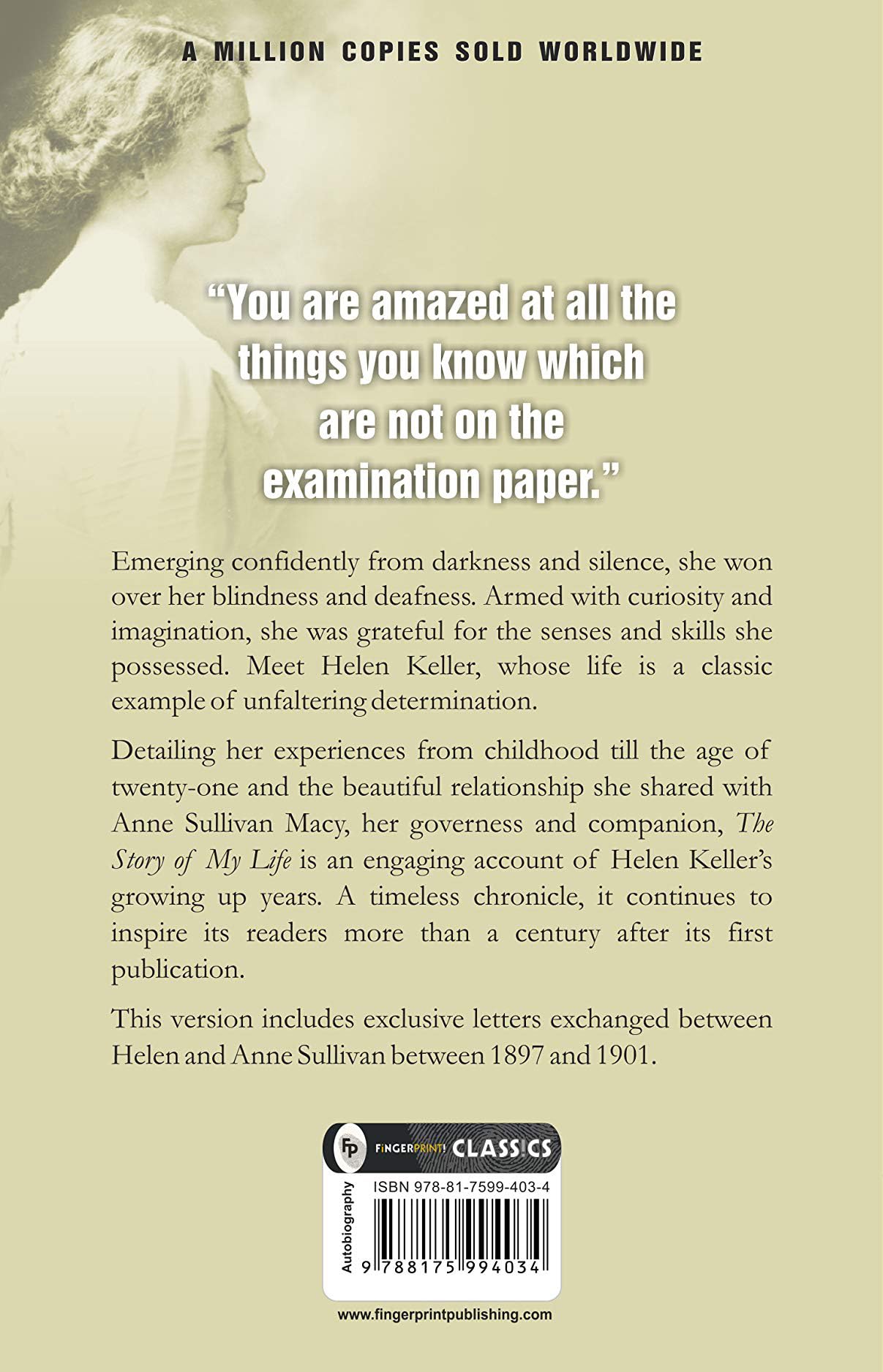 Story of My Life by Helen Keller – Timeless Inspirational Memoir | A True Account of Triumph Over Adversity | Journey of Resilience | An Inspiring Tale of Perseverance | Keller’s Masterpiece - Retail Maharaj