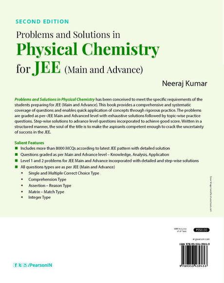 PROBLEMS IN PHYSICAL CHEMISTRY FOR JEE MAIN AND ADVANCED - Retail Maharaj