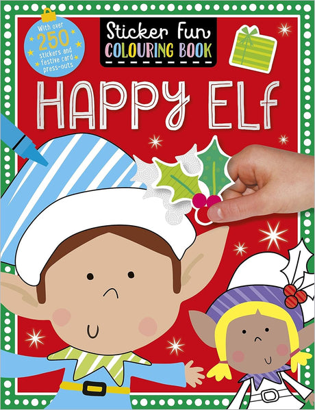STICKER SCENES COLOURING BOOK Happy Elf - Retail Maharaj