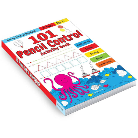 101 Pencil Control Activity Book For Kids: Tracing Practise Book | Age 2+ and up | 4 hours of writing activities - Retail Maharaj