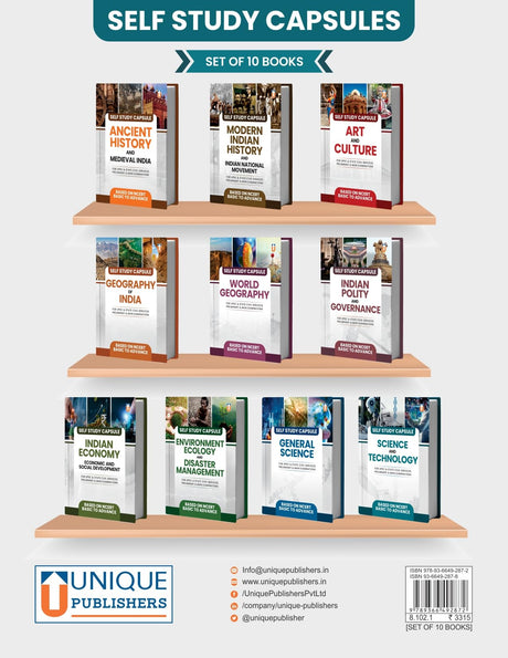Self Study Capsules Complete Set, 10 Books Collection for UPSC and Civil Services Exam Preparation, Basic to Advanced Level - Retail Maharaj