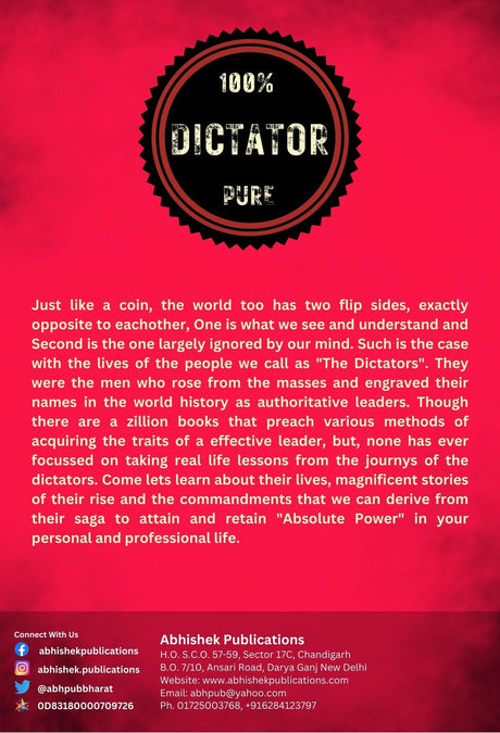 Dictatorship Unmasked : Inspiring Life Stories of the Dictators and 10 Transforming commandments to attain absolute power - Retail Maharaj