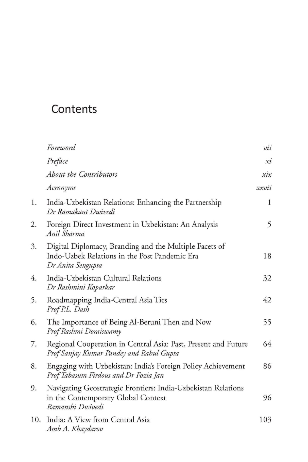 India - Uzbekistan: Perspectives on Connectivity between South and Central Asia - Retail Maharaj