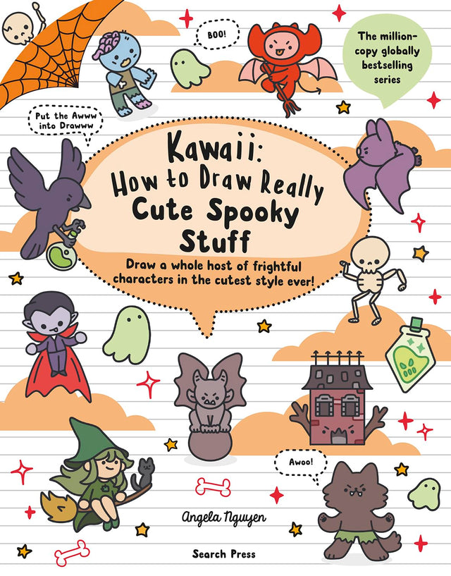 Kawaii: How to draw Really Cute Spooky Stuff: Draw a Whole Host of Frightful Characters in the Cutest Style Ever - Retail Maharaj