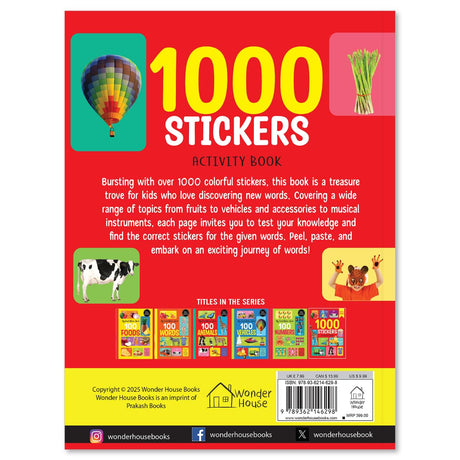My First 1000 Stickers Activity Book - Retail Maharaj