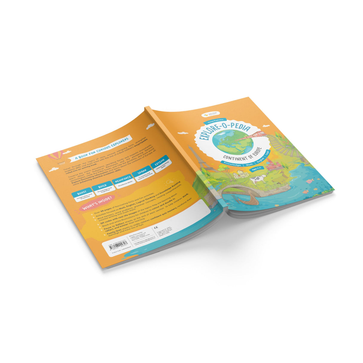 Little Hands Big Hearts Explore-O-Pedia Book 4 | Continent of Europe | Children Encyclopedia | Fun Activity Book | Encyclopedia for Children | Children's Educational Books | Age 7 - 11 Years - Retail Maharaj