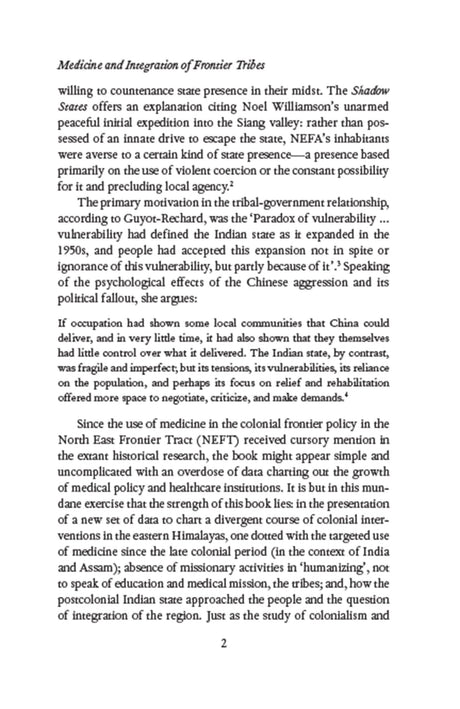 Medicine and Integration of Frontier Tribes: The British and After in Arunachal Pradesh - Retail Maharaj