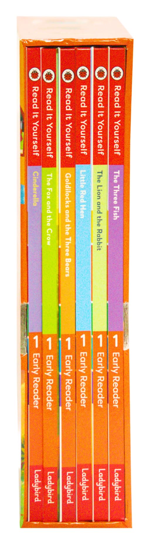 Read It Yourself with Ladybird: Early Readers Level 1: 6 Books Collection Box Set (Cinderella, The Three Fish, Little Red Hen, Goldilocks and the Three Bears, and The Lion and the Rabbit) - Retail Maharaj