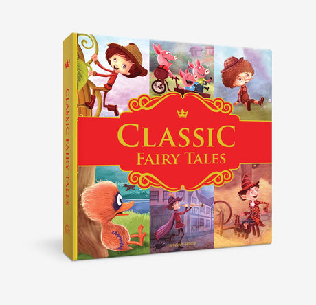 Classic Fairy Tales: Ten Traditional Fairy Tales For Children (Abridged and Retold With Large Font For Easy Reading) 8 Inches X 8 Inches - Hardback - Retail Maharaj