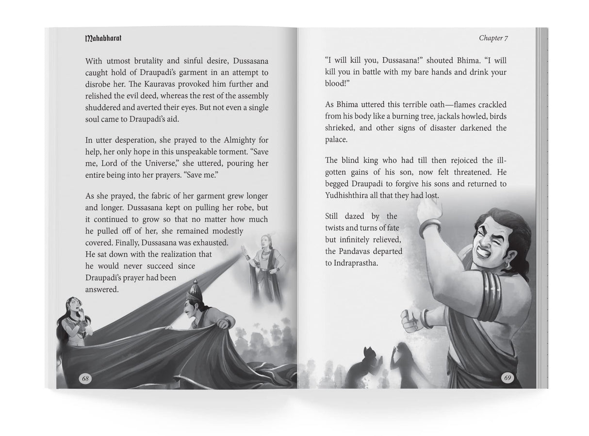 Mahabharata - Illustrated Book For Children (Paperback Edition) - Retail Maharaj