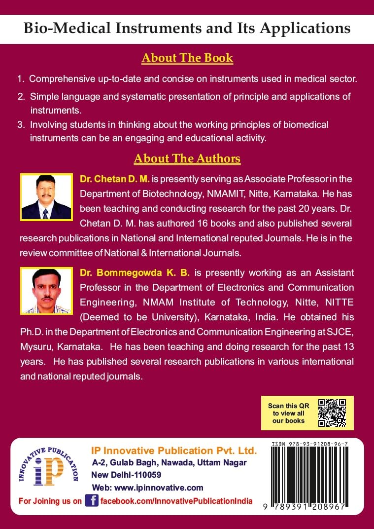 Bio-Medical Instruments and Its Applications - Retail Maharaj
