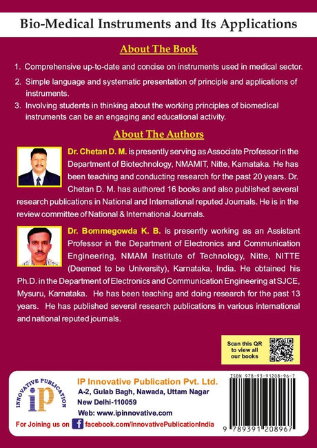 Bio-Medical Instruments and Its Applications - Retail Maharaj
