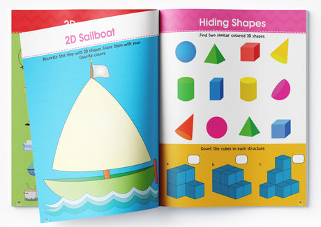 Learning Shapes: Activity Book for Children Fun Shape Recognition & Tracing Activities | Ages 3–6 | Build Early Geometry & Visual Skills Through Play - Retail Maharaj