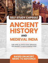 Ancient History and Medieval India Self Study Guide, UPSC & State Civil Services Exam Preparation, NCERT-Based Study Material - Retail Maharaj