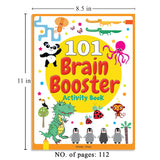 101 Brain Booster Activity Book: Fun Activity Book For Children | Puzzles, Games, Educational activities | Ages 5 and up | 2 hours of fun time - Retail Maharaj