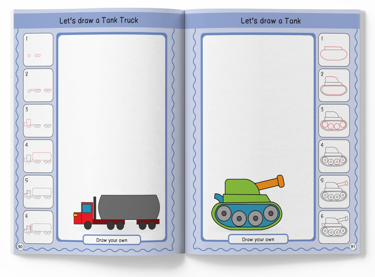 How to Draw: 101 Vehicles | Step-by-Step Drawing Activity Book for Kids | Ages 5+ | Boost Creativity & Motor Skills with Cars, Trucks & More - Retail Maharaj