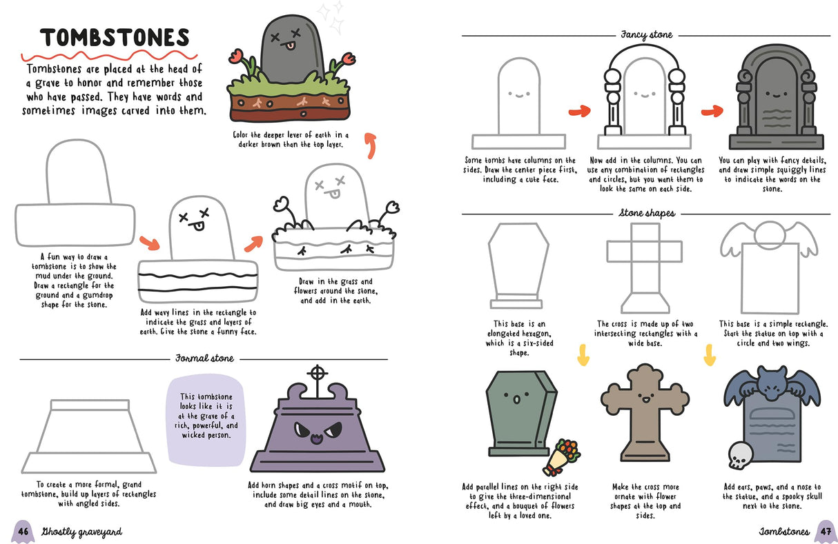Kawaii: How to draw Really Cute Spooky Stuff: Draw a Whole Host of Frightful Characters in the Cutest Style Ever - Retail Maharaj