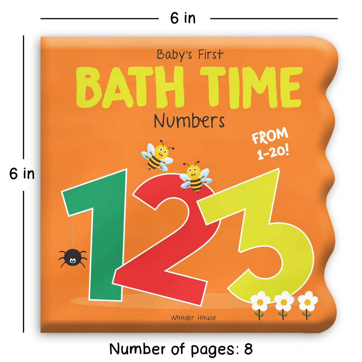 Baby's First Bath Time: 1,2,3 Bath Book - Retail Maharaj