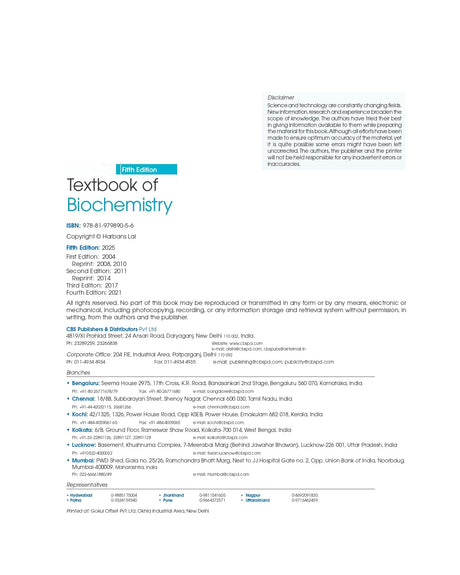 Textbook of Biochemistry 5/e - Retail Maharaj