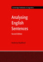Analysing English Sentences (Cambridge Textbooks in Linguistics) - Retail Maharaj