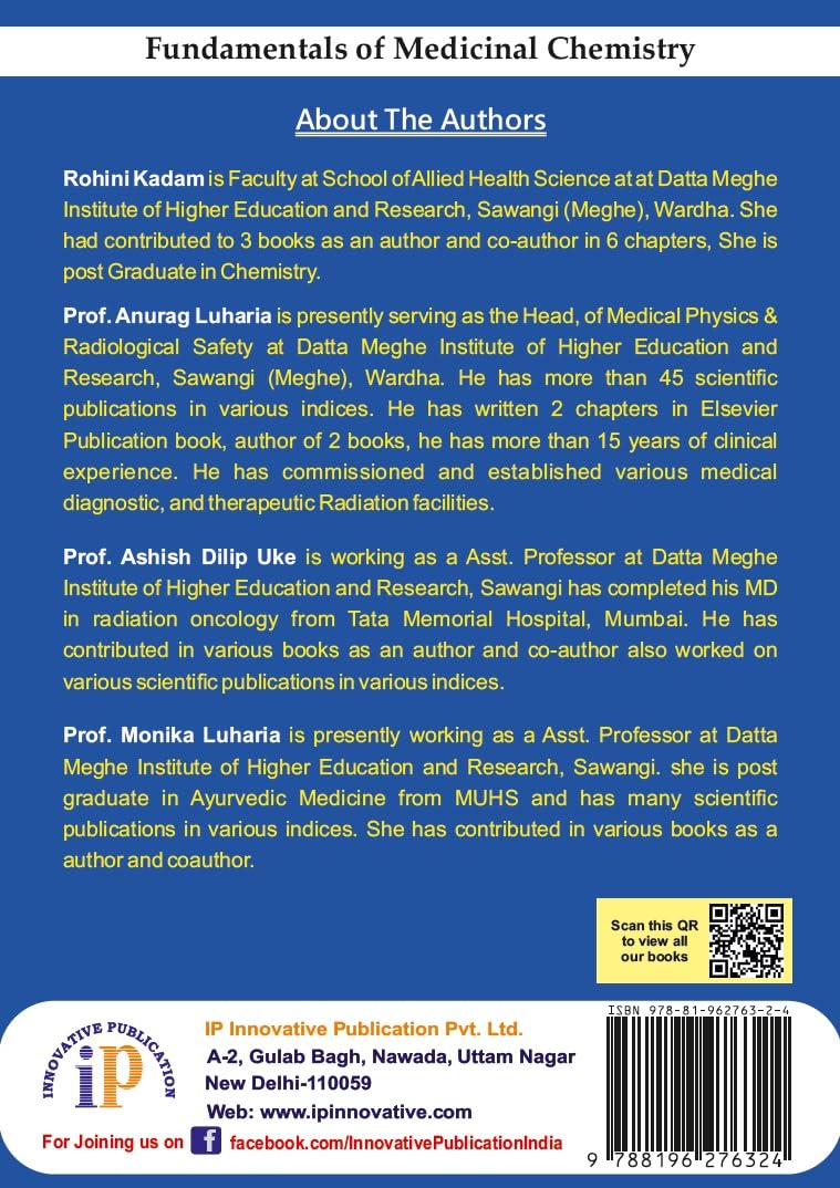 Fundamentals of Medicinal Chemistry- For the Students of Medicinal Chemistry, Pharmaceutical Sciences, Pharmacology, and Biochemistry - Retail Maharaj