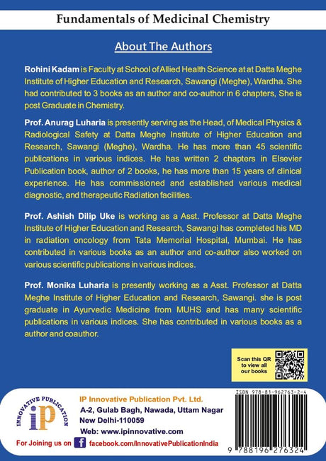 Fundamentals of Medicinal Chemistry- For the Students of Medicinal Chemistry, Pharmaceutical Sciences, Pharmacology, and Biochemistry - Retail Maharaj