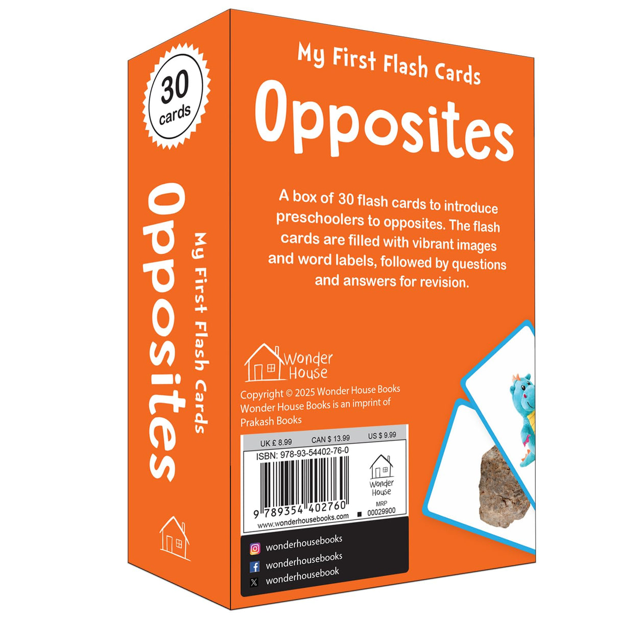 My First Flash Cards: Opposites: 30 Early Learning Flash Cards For Kids - Retail Maharaj