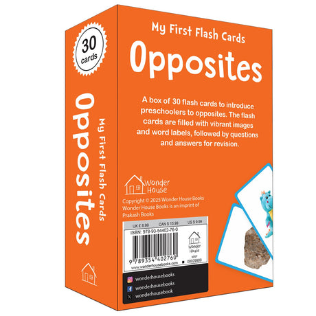 My First Flash Cards: Opposites: 30 Early Learning Flash Cards For Kids - Retail Maharaj