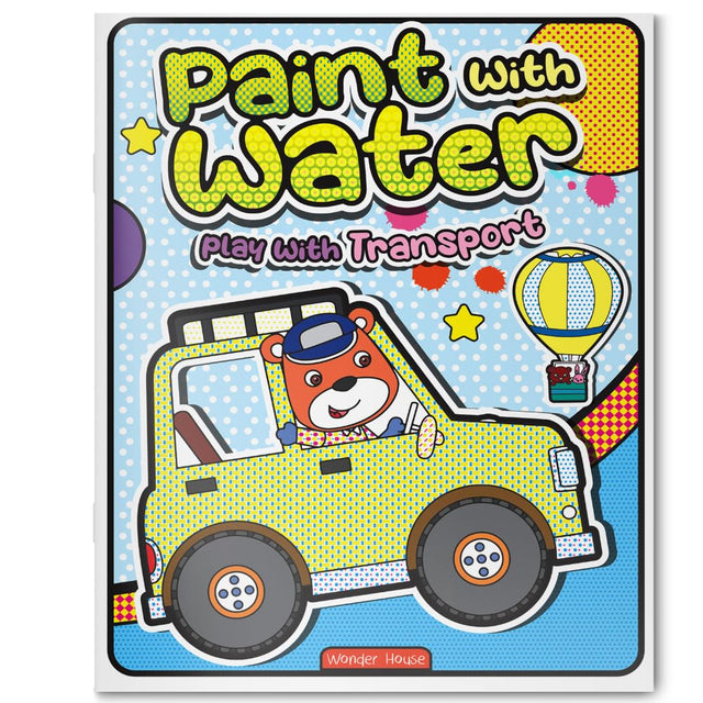 Paint with Water – Play with Transport Mess-Free Painting Fun with Cars, Trucks & More | Ages 3–6 | Just Add Water for 2+ Hours of Creative Play - Retail Maharaj