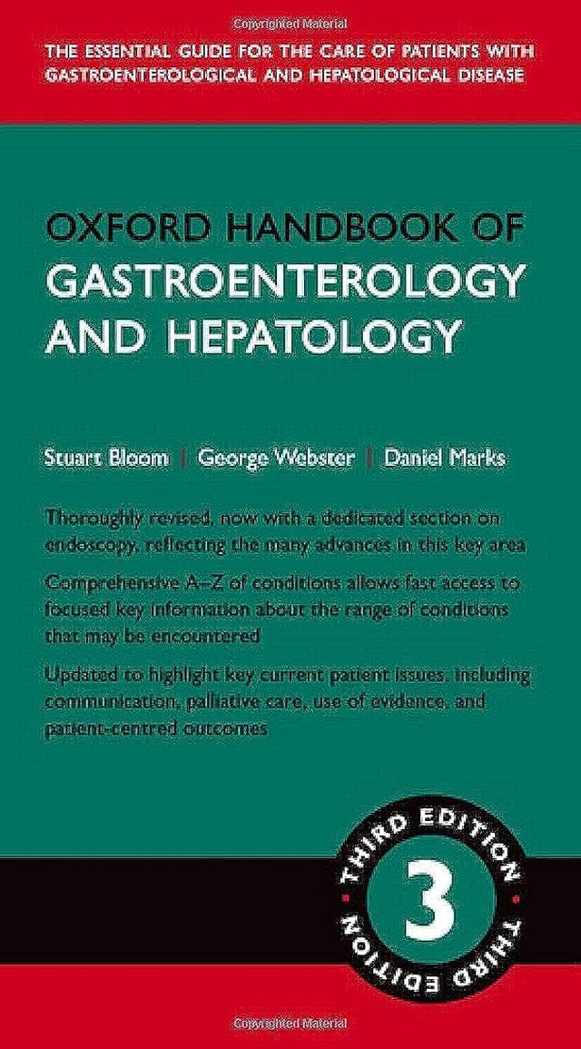 OXFORD HANDBOOK OF GASTROENTEROLOGY & HEPATOLOGY 3E - Retail Maharaj