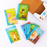 Ladybird Read It Yourself Tuck Box Level 3: 8 Books Box Set (The Elves and the Shoemaker, Hansel and Gretel, Jack and the Beanstalk, Rapunzel, Aladdin, Puss in Boots, The Jungle Book, Thumbelina) - Retail Maharaj