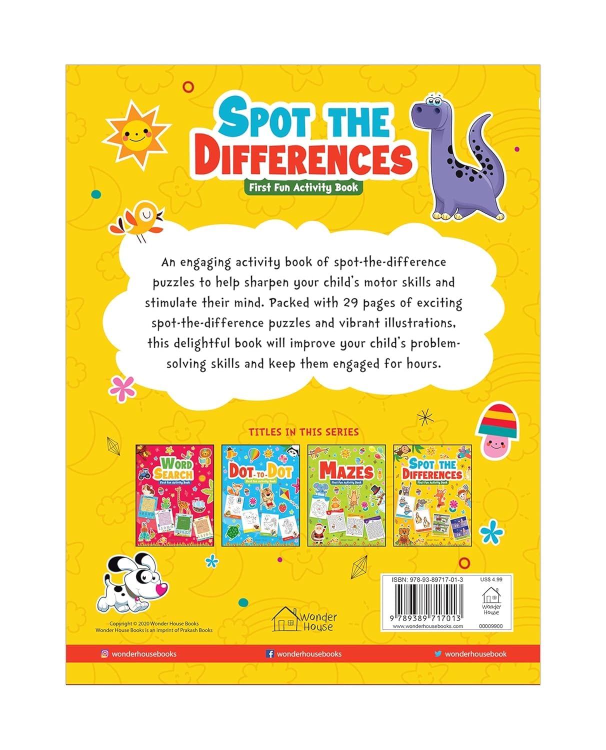 Spot the Difference: First Fun Activity Book for Kids | Boost Focus & Observation Skills | Ages 4–7 | 2+ Hours of Engaging Puzzle Fun - Retail Maharaj